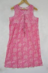 Nouveauté Robe Maxi mi-longue en coton imprimé cachemire rose robe Midi Boho encolure en V avec pompon pour femmes - Product Image 4