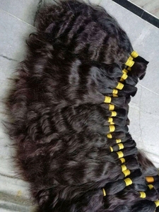 All Colors Available Indian Hair Bulk <b>for</b> <b>Braiding</b> High Quality Single donor Raw Natural Curly Human Hair <b>Extensions</b> - Product Image 4