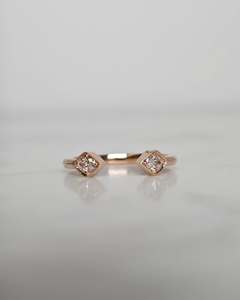 Luxurious 0.35 Ctw Pear Moissanite Trendy for Certified 925 Sterling <b>Silver</b> Toi Et Moi Design <b>Wedding</b> <b>Band</b> Ring Wholesale - Product Image 1