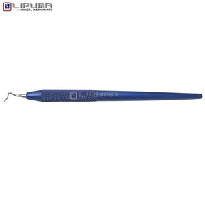 Herramienta para Modelar y Tallar Fisuras, Color Azul, N.° [Número] 3 Instrumentos Dentales de Doble Punta de Acero Inoxidable para Cera Restauradora - Product Image 3