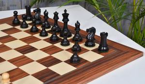 Juego de ajedrez Staunton moderno en ébano y madera de boj, piezas de 3.75 pulgadas de altura con tablero de ajedrez al mejor precio - Product Image 4