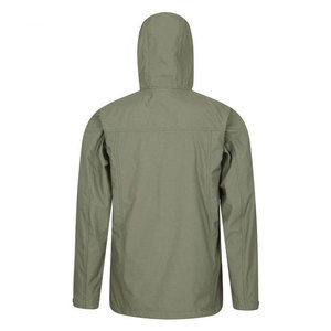 Chaqueta Unisex con Capucha de Tejido Softshell Verde Oliva, Cierre de Cremallera, Impermeable, para Uso en Exteriores, Corte Regular, para Todas las Estaciones, Material de Poliéster - Product Image 5