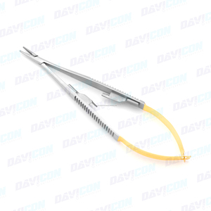 Portaagujas T.C. Castroviejo Recto Dentado 9MM con Mecanismo de Retención 5.1/2 pulg. |   Portaagujas de DAVICON ENTERPRISES - Product Image 4