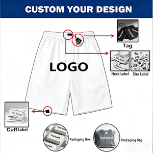 Summer Streetwear High Street Vintage Casual Running Custom Pure Cotton Muti-color Washed <b>Old</b> Batik White <b>Shorts</b> for Men - Product Image 6