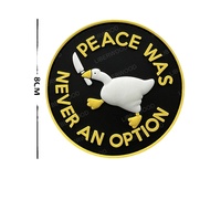 Lucu PVC bebek Patch FAFO mati mengangkat taktik Sniper kucing mistis Odin Viking Patch UAV CPR bersertifikat peringatan lencana lambang halus