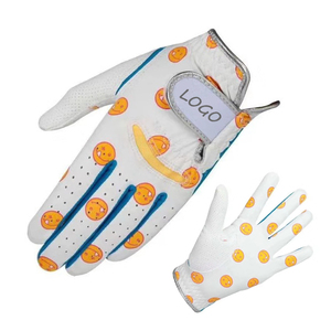 Gants de golf unisexes pour droitier en cuir véritable, respirants, anti-humidité, antidérapants, avec poignées légères, pour le sport, avec logo - Product Image 5