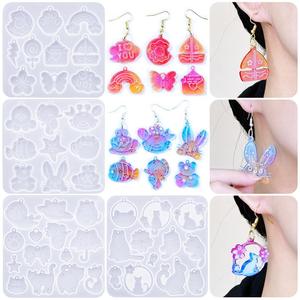 Cute Cat Earrings Small Animal Eardrops Earrings Earrings Keychain Pendant <b>Resin</b> <b>Silicone</b> <b>Mold</b> - Product Image 1