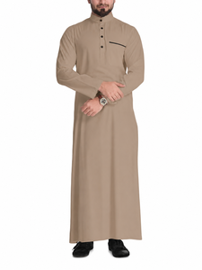 2026 New Cross Border Bulk Order Trade Long Polyester And Cotton Islamic Dresses For <b>Men</b> Clothing Casual Wears - Product Image 1