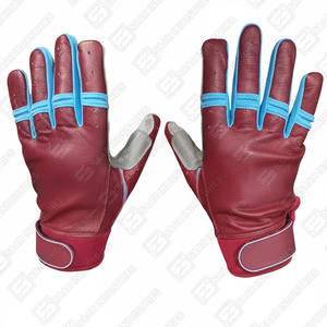 Guantes de Bateo de Béisbol Profesionales para Adultos y Jóvenes, con Logotipo Personalizado, de Cuero Dividido, Dedos Completos, Transpirables, Antideslizantes, para Zurdos - Product Image 2
