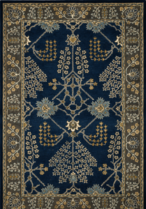 Tapis persan floral noir élégant, 5x8 pieds, tapis d'appoint oriental vintage noué à la main, antidérapant, pour salon, utilisation hôtelière - Product Image 5