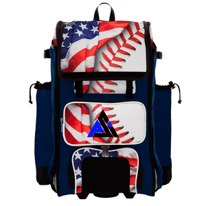 High Performance Fabric Baseball <b>Backpack</b> Flexible Fit Moisture Wicking Material for Intense Outdoor Sports and <b>Training</b> Camps - Product Image 1