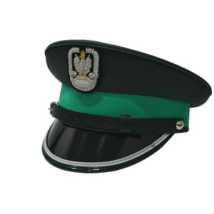 Gorra de fatiga del Rito Escocés con bordado a mano de estilo profesional masónico, con coronas de los Caballeros Templarios de Regalia y detalles de hilo metálico. - Product Image 1