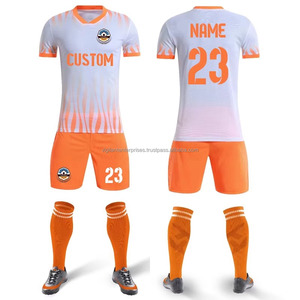 Prix le plus bas sur mesure vêtements de sport maillot de football uniforme respirant Sublimation logo blanc maillot de football fabricant uniforme de football - Product Image 1
