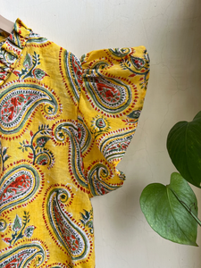 Robe midi en gaze de coton indien pour femme, style bohème, tissu en coton paisley, vêtements décontractés, robe midi au prix d'usine - Product Image 4