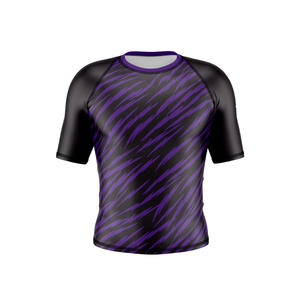 Rashguard personnalisé par sublimation pour BJJ, MMA, Grappling, manches courtes, Rashguard sublimé pour BJJ, MMA, Jiu Jitsu, Grappling - Product Image 1