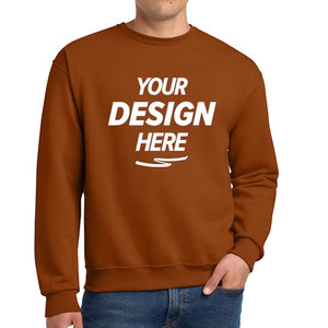 Sweat-shirt à col rond en molleton épais 360 GSM pour homme, avec logo brodé personnalisé, en tissu éponge de qualité supérieure, vierge, vente en gros en vrac - Product Image 1