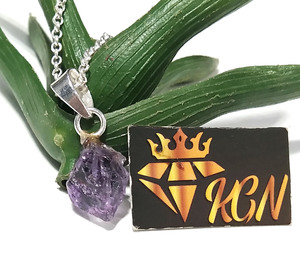 Natural Raw Amethyst <b>Pendant</b> 925 Sterling Silver Handmade Rough Gemstone Third Party Certified Bezel Set <b>Pendant</b> Necklace - Product Image 6