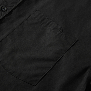 T-shirt noir à manches courtes et col rond pour homme, coupe oversize, couleur unie, délavé à l'acide, 100 % coton tricoté, tenue décontractée - Product Image 4