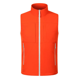 Gilet d'hiver sans manches personnalisé avec logo, gilet épais pour homme, fermeture éclair, vêtements de travail, gilet imperméable pour l'extérieur avec logo personnalisé - Product Image 6