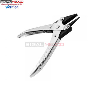 Alicates de acción paralela de 140 mm con punta cóncava redonda para fabricación de joyas, herramientas para doblar, formar y dar forma a alambres, manualidades y trabajos con abalorios - Product Image 6