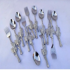 Gold Plated Finished metal New Design Tableware Metal Cutlery Set High Class Quality <b>Table</b> <b>Top</b> Decorative Flatware Set - Product Image 5
