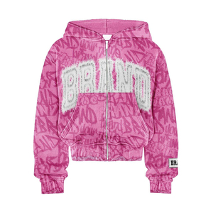 Letter Pattern Men's <b>Vintage</b> <b>Tracksuit</b> Custom Logo Design 100% Cotton Acid Wash Solid Crew Neck Embroidery Heavyweight Winter - Product Image 5