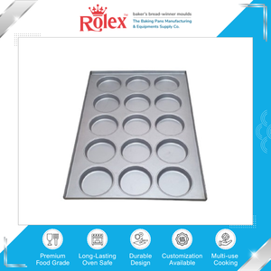 Made in India Globally Selling Washable Aluminized Steel <b>Baking</b> Dishes & Pans 600 X 400 Burger <b>Tray</b> with 15 Cavity for Sale - Product Image 2