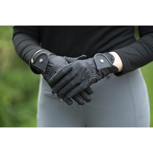 Gants d'équitation de haute qualité pour la compétition, 100% polyuréthane, décorés de cristaux fins, gants d'équitation - Product Image 4
