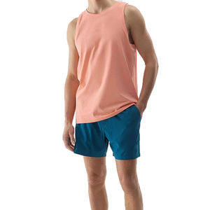 เสื้อกล้ามออกกำลังกายทรงเข้ารูปสำหรับผู้ชาย สีคอรัล ผ้าถัก ทรงกล้ามเนื้อ คอโอ ระบายอากาศได้ดี สวมใส่สบาย ผลิตจากโพลีเอสเตอร์ - Product Image 1
