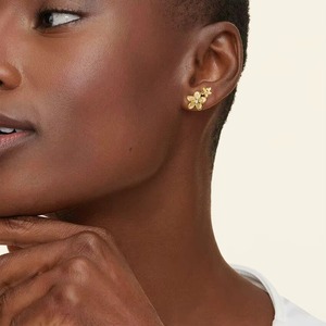 <b>Top</b> Quality Gold Plated Diamond Earrings Fashionable Luxury Jewelry for Women Engagement Wedding Anniversary <b>Birthday</b> For Sale - Product Image 4