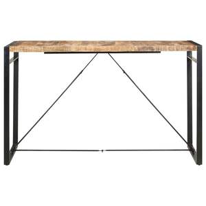 โต๊ะบาร์ไม้มะม่วงเนื้อแข็งสีเหล็กสีน้ำตาล - Product Image 2