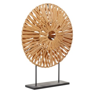 Objeto decorativo de ratán hecho a mano, pieza decorativa tejida para la sala de estar, centro de mesa y mesa auxiliar. - Product Image 5