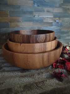 Tazón de Madera Multiusos para Frutas, Aperitivos, Ensaladas y Decoración - Product Image 5