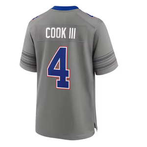 Venta al por Mayor de Nuevas Camisetas de Fútbol Americano Buffalo para Hombre, 100% Poliéster, Impresión Sublimada, Transpirables, de Secado Rápido, Antibacterianas, Personalizadas - Product Image 3