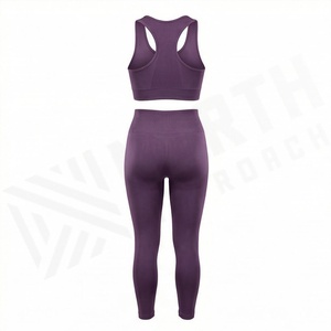 Traje Deportivo de Dos Piezas para Mujer, Personalizado al por Mayor, de Cintura Alta, con Efecto Levanta Glúteos, para Gimnasio, Fitness y Yoga - Product Image 2