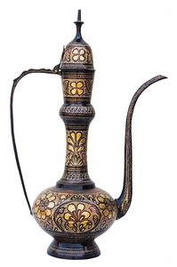 Carafe à eau vintage en laiton, pichet à thé traditionnel, théière décorative antique pour la décoration intérieure - Product Image 5