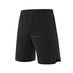 Pantalones cortos deportivos de secado rápido con logotipo personalizado OEM, estilo americano para hombre con forro, dos piezas, tres puntos, hasta la rodilla - Product Image 4