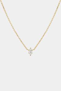 Collar de Diamantes con Corte Marquesa en Oro Amarillo de 18k para Mujer, Minimalista, para Uso Diario, Hecho a Mano y Personalizado - Product Image 4