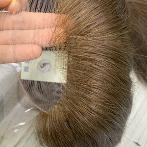 Dentelle sans colle fermeture vietnamienne cheveux humains naturel brun ondulé droit brut cheveux vietnamiens naturel noir perruque suisse - Product Image 3