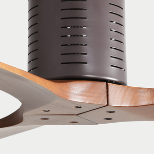 Ventilatore da soffitto silenzioso da 52 pollici con motore DC, telecomando, 3 pale reversibili in legno e luce - Categoria Prodotti Ventilatori da Soffitto - Product Image 5