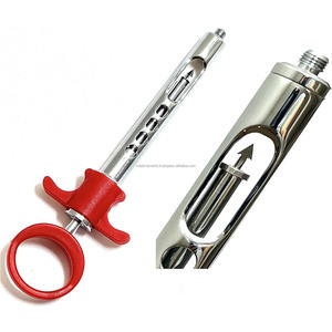 Jeringa Dental Autoaspirante de 1.8mL, de Acero Inoxidable con Anillo, Mango de Plástico Rojo, Instrumentos Quirúrgicos con Certificación CE ISO, Proveedor Mayorista - Product Image 2