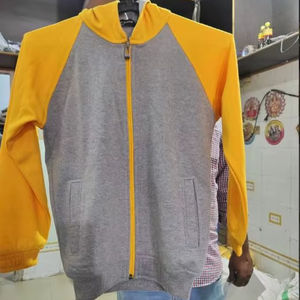 Sudadera con Capucha de Forro Polar para Niños, Color Sólido, con Cierre de Cremallera y Cuello Alto, para Invierno, Uso Casual, Secado Rápido, del Fabricante de India, al Mejor Precio - Product Image 1