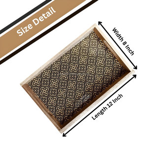 Nueva Bandeja de Servir de Madera Hecha a Mano 2025 con Diseño de Dibujos Animados, Marrón, No Tóxica, Juego de 5 Piezas, Regalo Perfecto para Mamá o Esposa, para Compromiso y Boda - Product Image 2