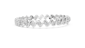 Lujo CVD Lab Grown 925 Plata Diamante plata y oro pulsera hecha a mano dos tonos joyería fina regalo elegante para mujeres - Product Image 2