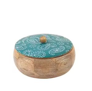 Boîte à chapati en bois pour la décoration de la maison, conteneur de rangement pour pain et roti - Product Image 2