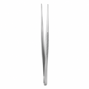Pinzas para tejidos DeBAKEY, mango recto estriado, longitud total 7-3/4 pulgadas (19.7 cm), ancho de punta 1 mm 2 mm, ZETOMEDPRO - Product Image 1