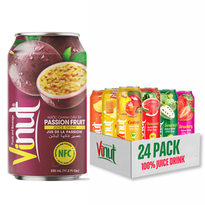 Boisson de jus sans sucre Peach 330 ml 11.2 floz 24 canettes par carton peut OEM Private Label Échantillon gratuit Vietnam Premium - Product Image 1