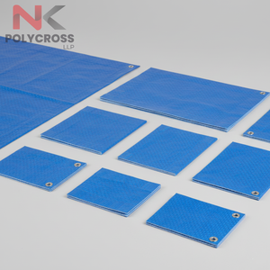 Bâche en polyéthylène double couche pour la protection contre les intempéries et les applications de stockage à long terme, couverture de sol et toiture temporaire - Product Image 4