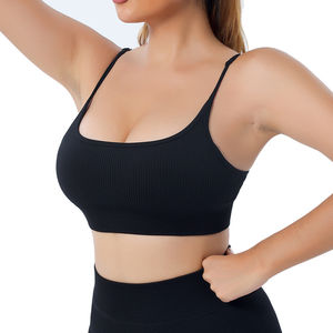 Nouveau soutien-gorge de sport ajustable pour le yoga, avec dos ouvert à bretelles, idéal pour le fitness, la gym et l'entraînement, personnalisable. - Product Image 6