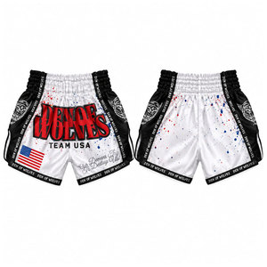 Pantalones Cortos de Muay Thai MMA de Primera Calidad para Hombre, Diseño Personalizado, Talla Grande, 100% Poliéster, Pantalones Cortos de Entrenamiento de Artes Marciales - Product Image 1